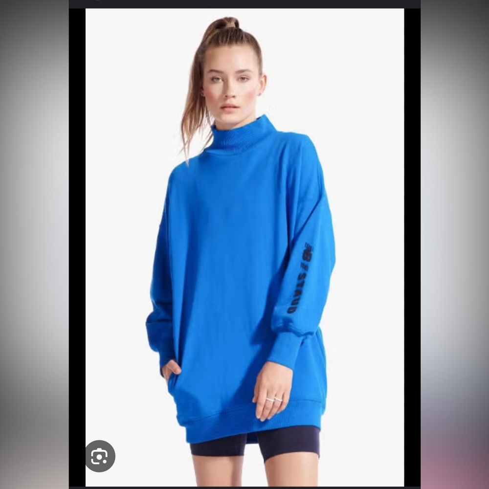 STAUD x New Balance Blue Sweater Tunic - L